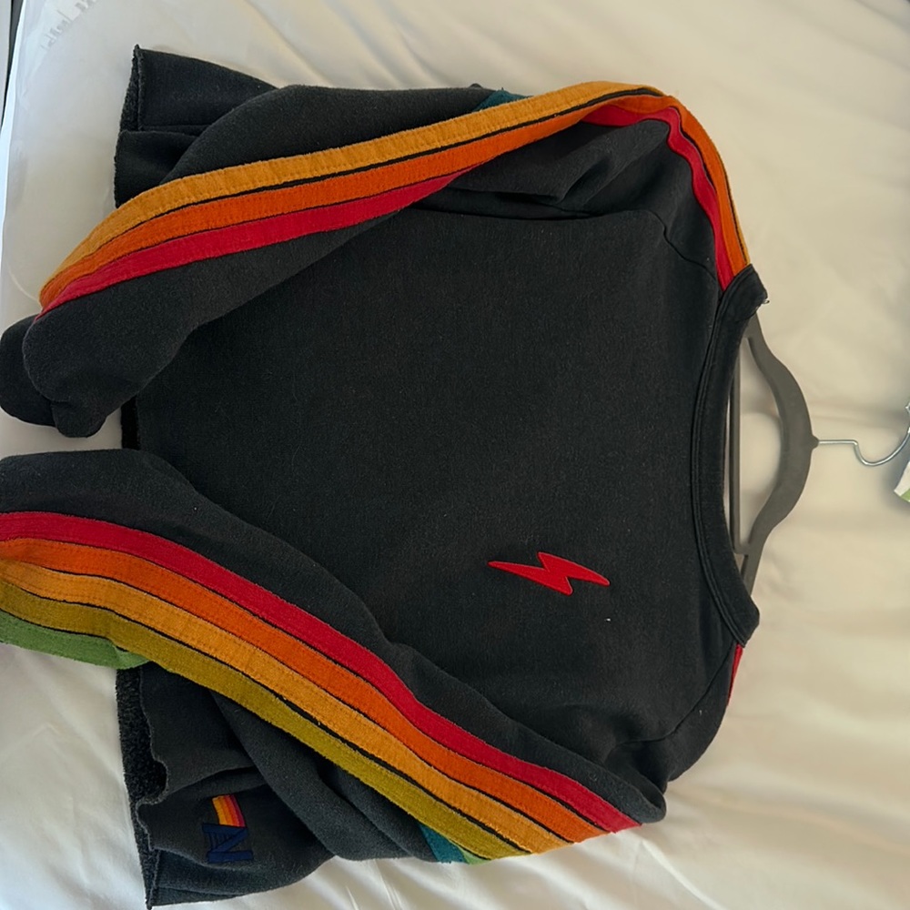 i’m selling an aviator nation cropped crew sweatshirt!